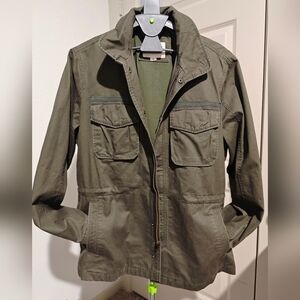 Aeropostale Men's Utility Jacket Military Green Size M